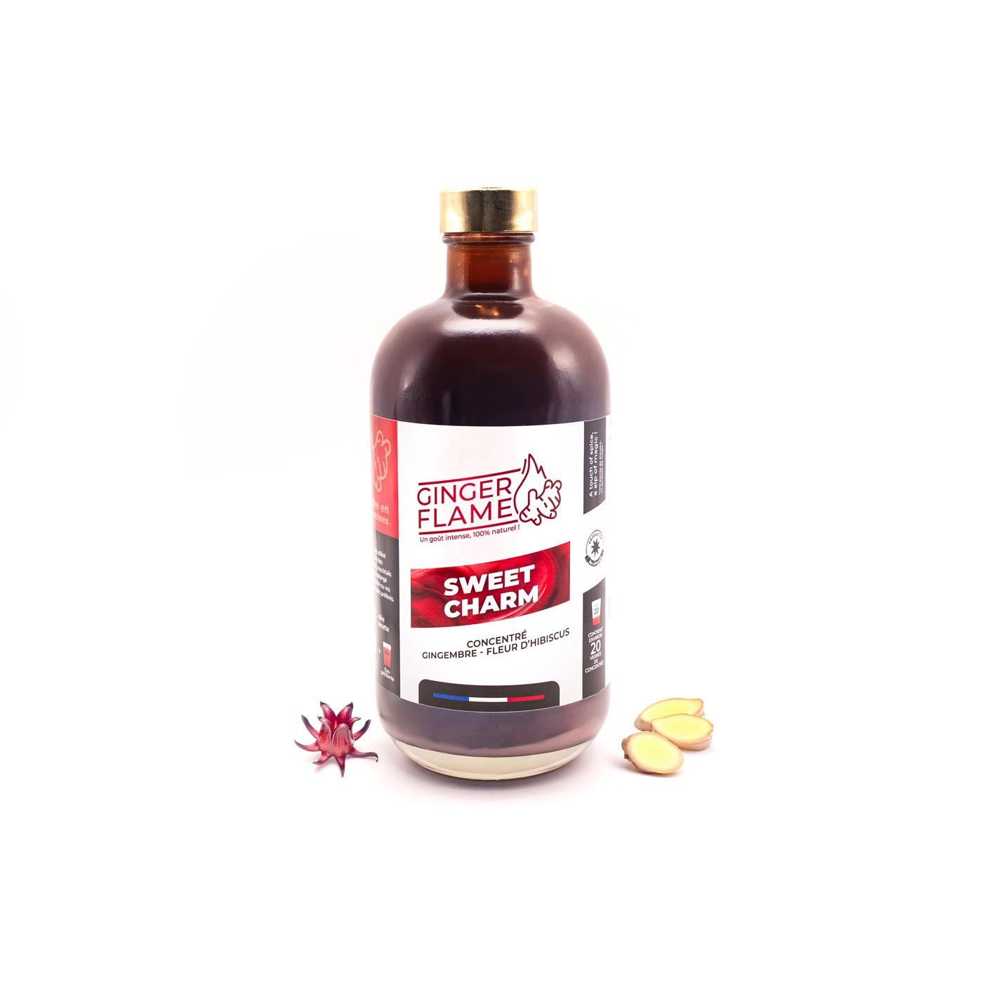 Sweet Charm - Concentré Gingembre/Hibiscus - à diluer
