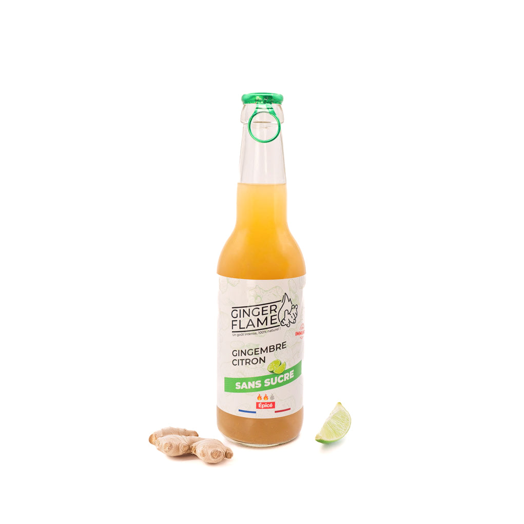 NOUVEAU - GINGEMBRE CITRON SANS SUCRE 33cl đ„đ„