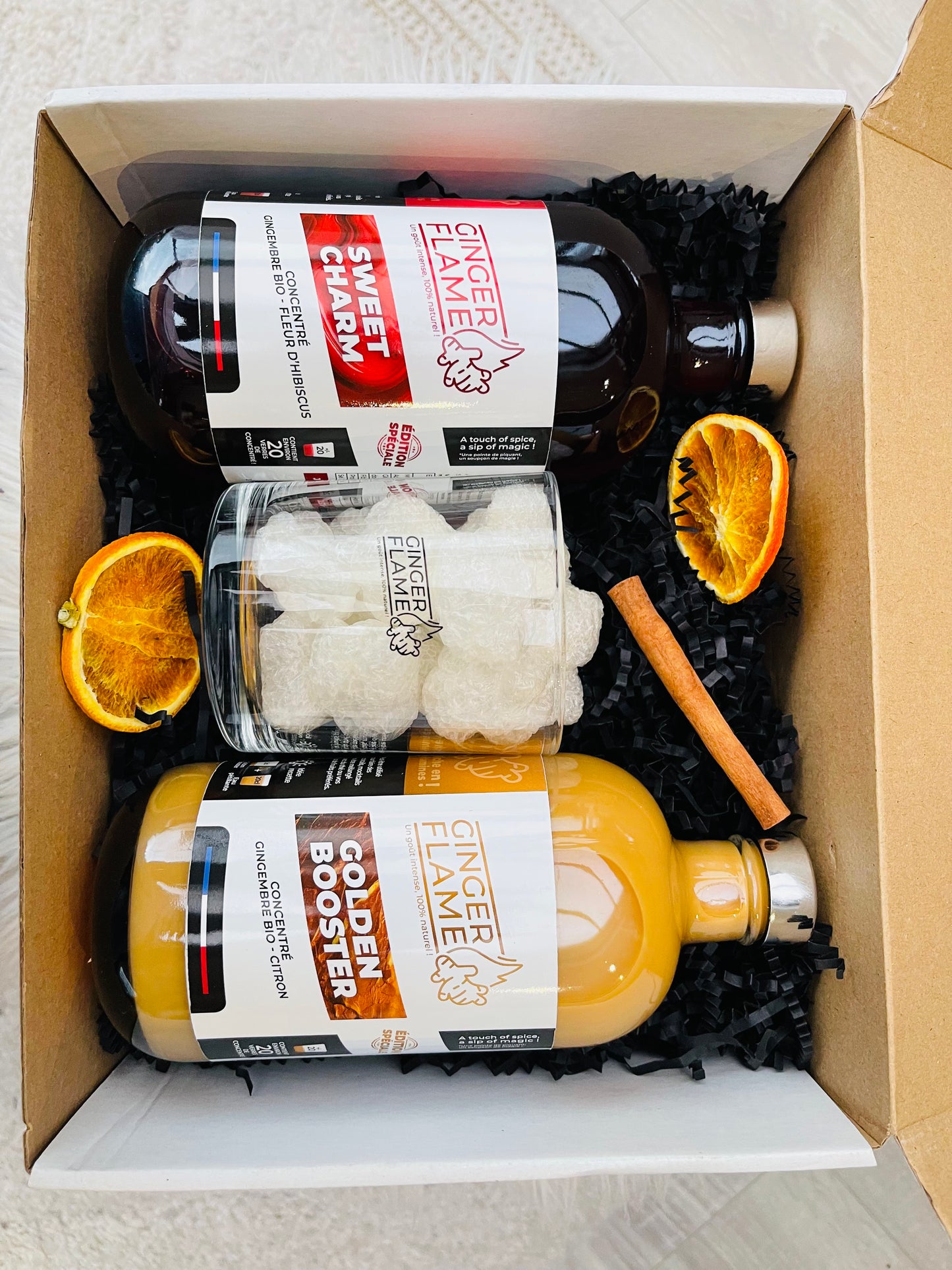 Coffret Concentré Gingembre Citron - Concentré Hibiscus