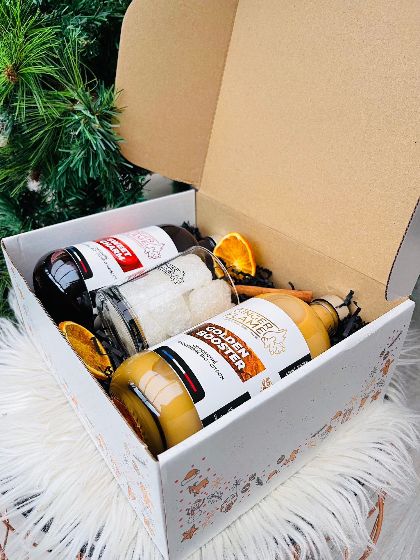 Coffret Concentré Gingembre Citron - Concentré Hibiscus