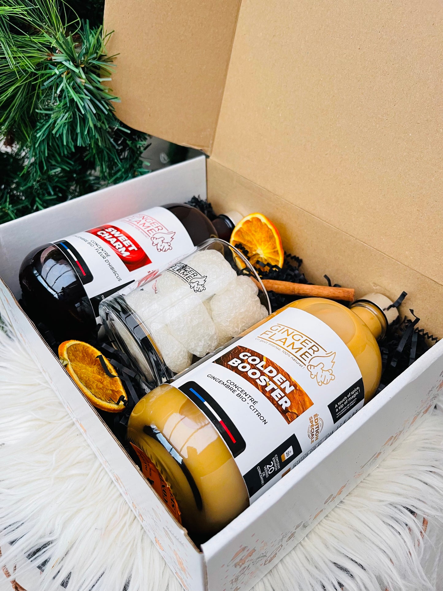 Coffret Concentré Gingembre Citron - Concentré Hibiscus