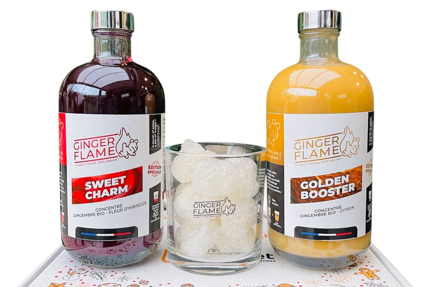 Coffret Concentré Gingembre Citron - Concentré Hibiscus